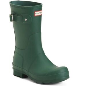 Hunter Boots Green Rain Boots Original Short New in Fell Green Size Men’s 10
